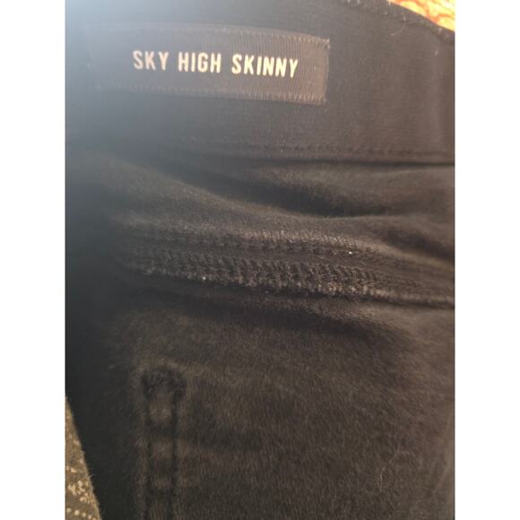 Torrid Sky High Skinny Jeans 14 Womens Plus Size Black Stretch High Rise - Picture 4 of 6
